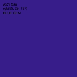 #371D89 - Blue Gem Color Image